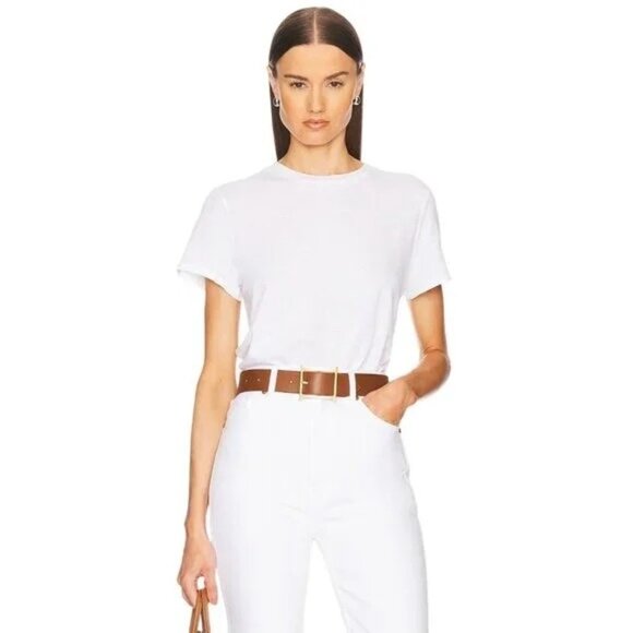 Helsa Brown Leather Belt with Gold Buckle - Picture 9 of 13